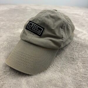 Deus Ex Machina Cas‎ Cap OS Olive Green Cotton Adjustable Grunge Skater Logo